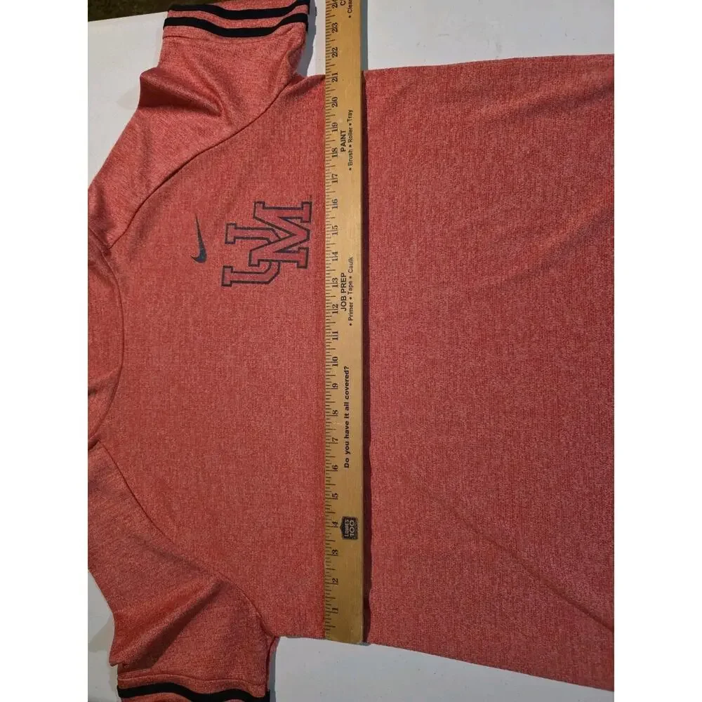 Nike Dri-Fit Ole Miss Rebels Funnel Neck Pullover Women’s Large Red Athletic